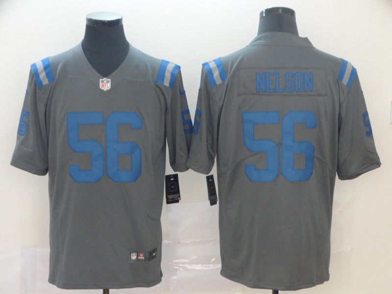 Men Indianapolis Colts #56 Nelson Grey Nike Limited city edition NFL Jersey->indianapolis colts->NFL Jersey